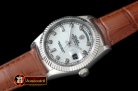 Replica Rolex DayDate Fluted White Diam SS/LE Asian 2813