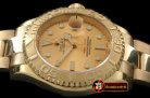 Best Replica Rolex Yachtmaster Men FG Gold Asian Clone 2836/3135