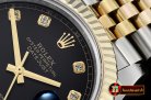 Rolex Datejust II DJ2 41mm Jub Flt Wrap 904L YG/SS Blk Diam GMF A2836