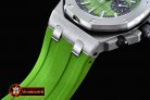 AP0334 - Royal Oak Offshore Diver Chrono SS/RU L-Green JF A3126