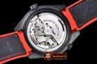 Omega Planet Ocean GMT Deep Black PVD/RU Red JHF A2824 Mod