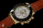 Replica Rolex Daytona 116528 YG/LE M-Wht Roman A-7750 Sec@6