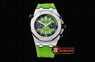 AP0334 - Royal Oak Offshore Diver Chrono SS/RU L-Green JF A3126