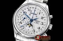 Longines Master Complications Auto SS/SS Wht GSF Asia 7750