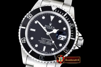 Imitation Rolex Submariner Ref.16610 SS/SS Black BP A3135 Mod