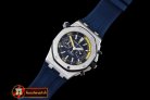 AP0337 - Royal Oak Offshore Diver Chrono SS/RU Blue JF A3126