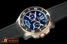 CAR0328A - Calibre de Cartier D-Chrono SS/RG/RU Black OS20