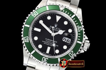 Rolex Submariner Ref.16610LV SS/SS Black JF Asia 3135 Mod