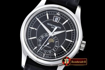 PP0209B - Annual Calendar MoonPhase 5205G Black MY9015 Cal324