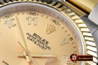 R2DJ0195L - SS/YG Oyster Gold Num Asian 2813