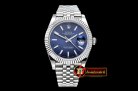 Rolex Datejust II DJ2 41mm Jub Flt SS/SS Blue Stick BP Asia 3235