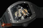 RM066B - Bubba Watson Tourbillon PVD/RU Black Swiss Qtz