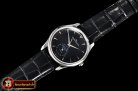 Jaeger Le Coultre Master Ultra Thin Moonphase SS/LE Black GF 1:1 MY9015