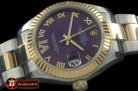 RMDJ203D - SS/YG Oyster Purple Roman Asia 2836