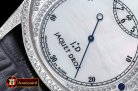 JAQUET DROZ Grande Secs Diams SS/LE White MOP ST 8003