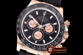 Rolex Daytona Cer RG/RU Black Stick BP Ult A7750 Mod