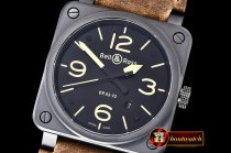 BELL & ROSS BR03-92 PVD/LE Blk/Yellow Miyota 9015