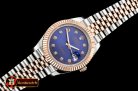 Rolex Datejust II DJ2 41mm Jub Flt RG/SS Blue Diams BP A3235 Mod