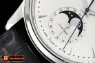 Jaeger Le Coultre Master Ultra Thin Moonphase SS/LE White ZF 1:1 MY9015