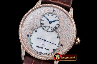 JAQUET DROZ Grande Secs Diams RG/LE White MOP ST 8003