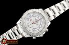 Rolex YachtMaster 116689 SS/SS White BP Asia 7750 Mod