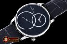 Replica JAQUET DROZ Grande Seconde Off-Centered SS/LE Black Mod