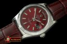 Replica Rolex DayDate Fluted Burgundy SS/LE Asian Eta 2836