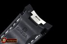Omega Black (Wht) Rubber Strap for 2018 Aqua Terra 41mm