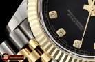 Rolex Datejust DJ2 41mm Jub Flt Wrap YG/SS Black Diams BP Asia 2836