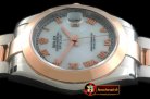 R2DJ0193I - SS/RG Oyster M-White Roman Asian Eta 2836-2