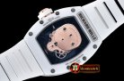 Richard Mille RM052 Skeleton Skull White CER/RU Rose Gold Custom