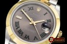 Rolex Datejust II 41mm Jub Smt YG/SS D.Grey Stk/Num BP Swiss 283