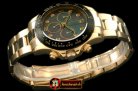 Replica Rolex Daytona 116528 YG/YG MOP Black Diam A-7750 Sec@6