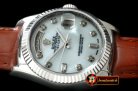 Replica Rolex DayDate Fluted M-Wht SS/LE Asian 2813