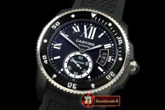 CAR0329B - Calibre de Cartier Diver PVD/RU Black A-2813