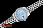 Replica Rolex Daydate 41mm SS/SS Pres Baug Blue Stk Diam Asia 32