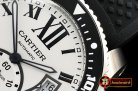 Cartier Calibre de Cartier Diver (Blk) SS/RU Wht JF Asia 2824