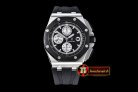 AP0375B - AP Royal Oak Chrono SS/RU Black JHF A3126 Secs@9