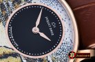 Replica JAQUET DROZ Petite Heure Minute Mosaic Elephant RG/LE ST