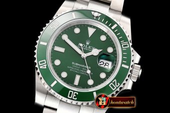 Rolex Submariner 116610LV 904L SS/SS Green NAIL Asia 3135