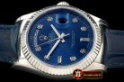 Replica Rolex DayDate Fluted Blue Diam SS/LE Asian 2813