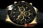 Replica Rolex Daytona 116528 YG/LE Black Stk A-7750 Sec@6 28800